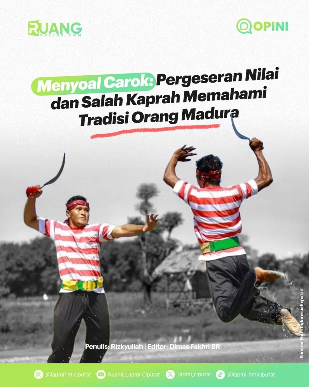 Menyoal Carok Pergeseran Nilai Dan Salah Kaprah Memahami Tradisi Orang